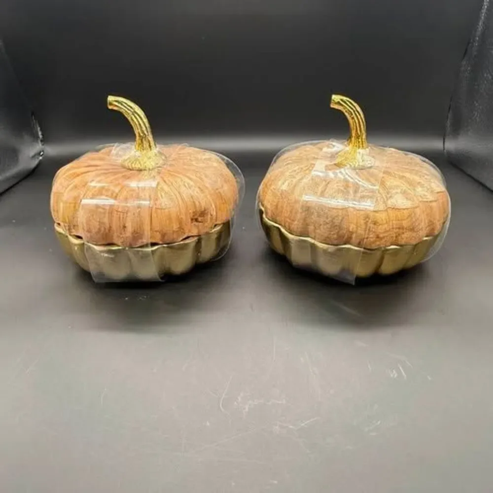 Fall / pumpkin decor - mango wood pumpkin